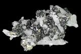 Quartz, Galena and Pyrite Crystal Cluster - Peru #149570-1